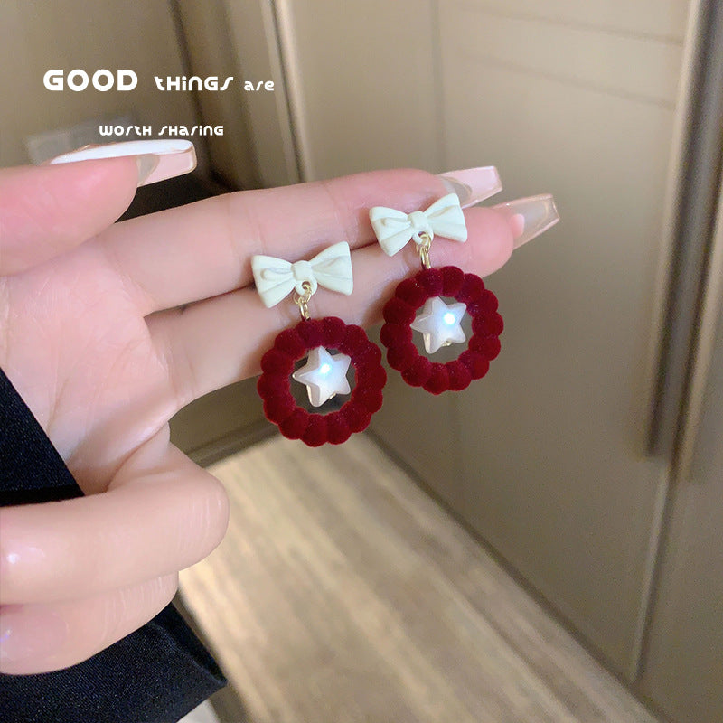 Wholesale Christmas Red Earrings
