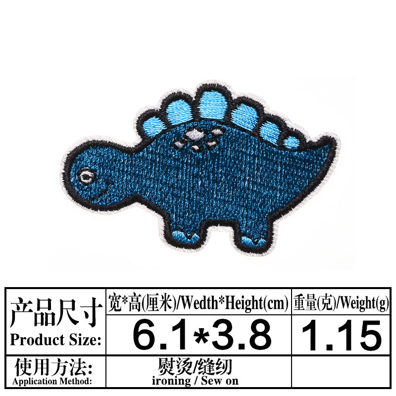 Wholesale Small dinosaur cloth embroidery Dinosaur badge clothing Patches
