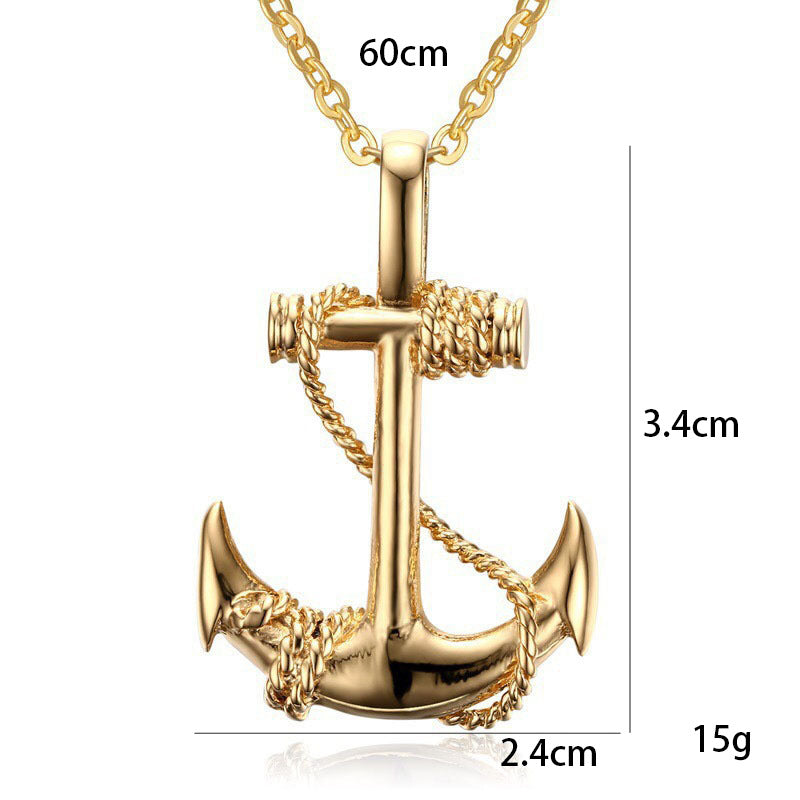Wholesale Anchor Vintage Men's Necklace