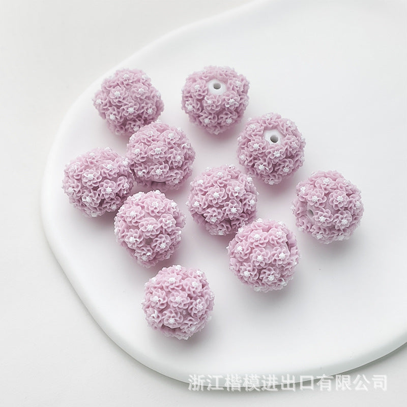 Wholesale of 50PCS Soft Ceramic Multi-color Daisy Flower Beads