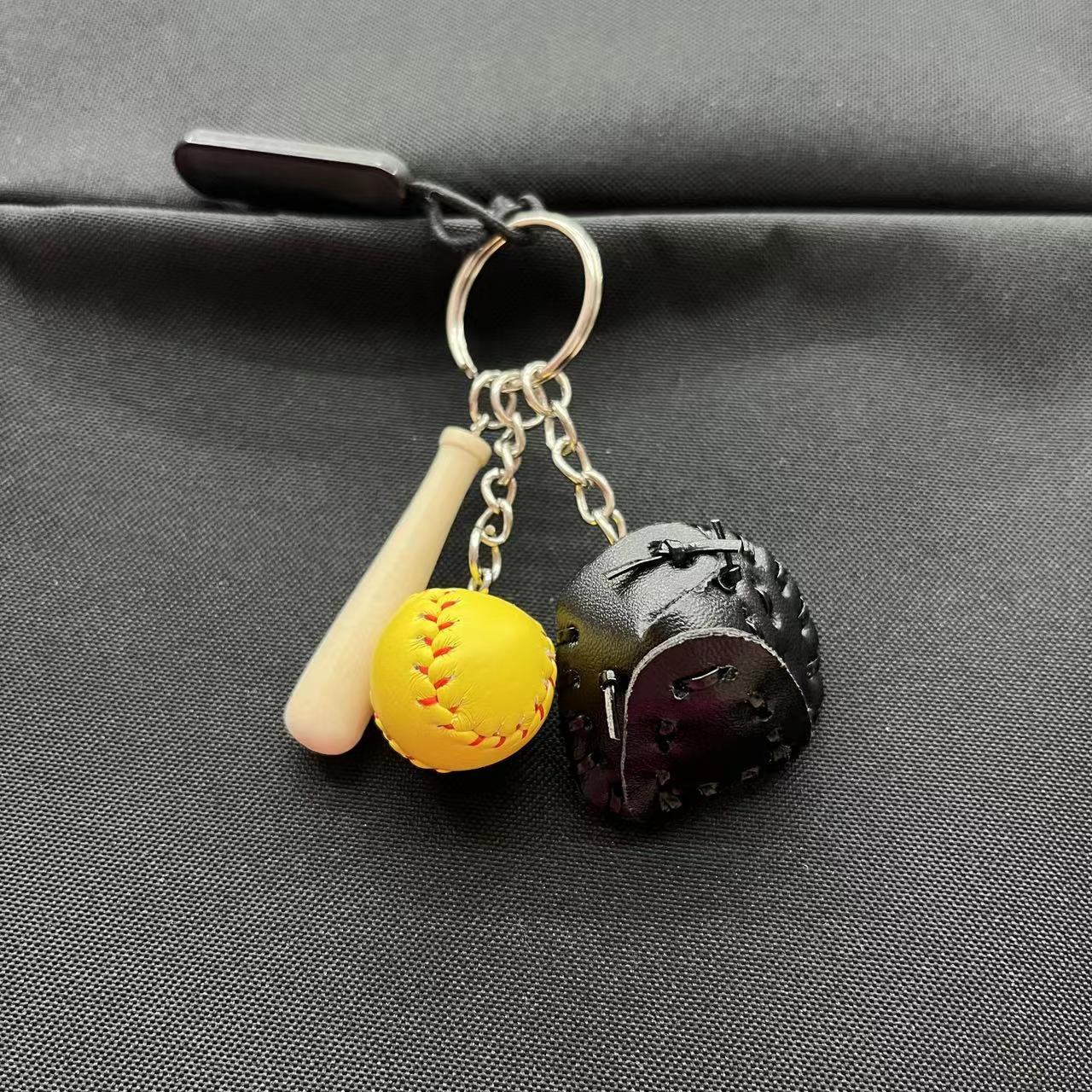 Wholesale Mini Cross-border Explosions Baseball Keychain Bag Pendant Softball Gloves Softball Baseball Pendant