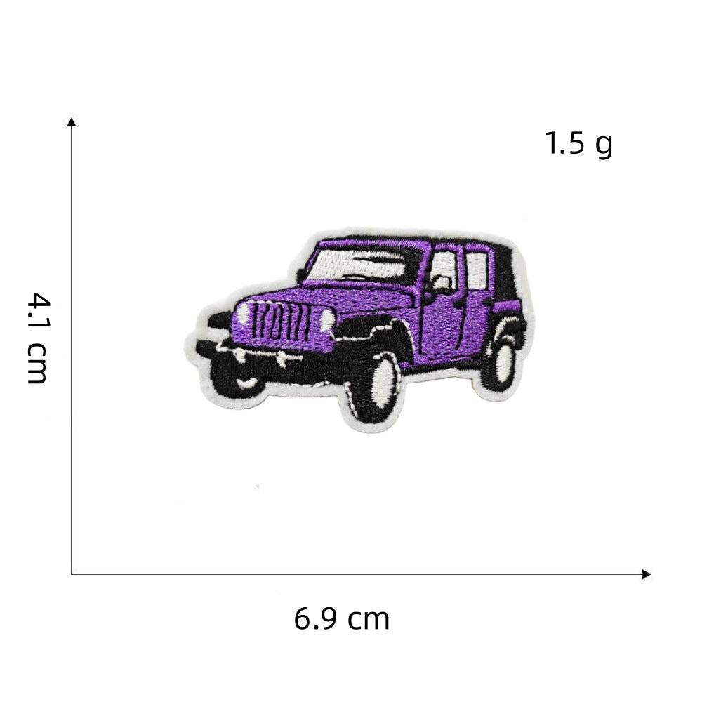 Wholesale Purple Series Iron On Embroidered Patches Decorative Clothing Accessory For Boutique Resale