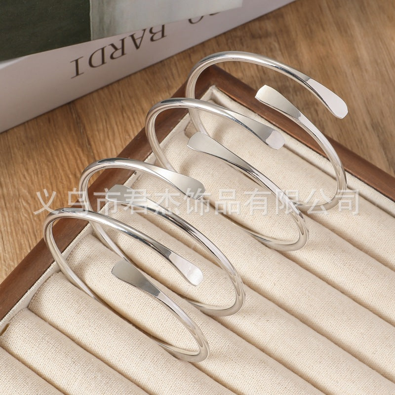 Wholesale 10pcs/pack Punk style exaggerated arm bracelet hollow bracelet for women