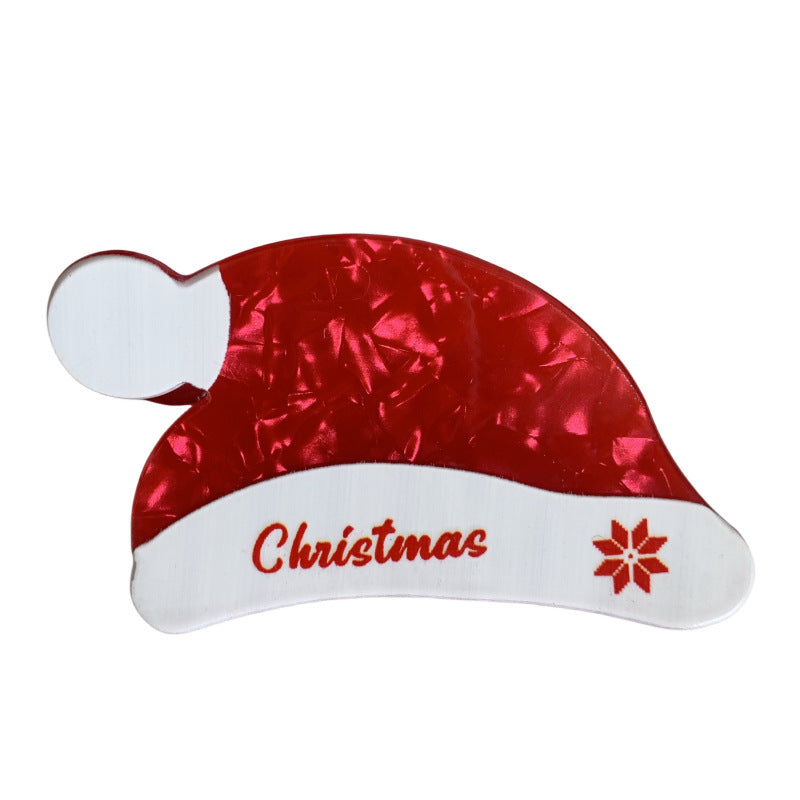 Wholesale Christmas Hat Acetate Hairpins