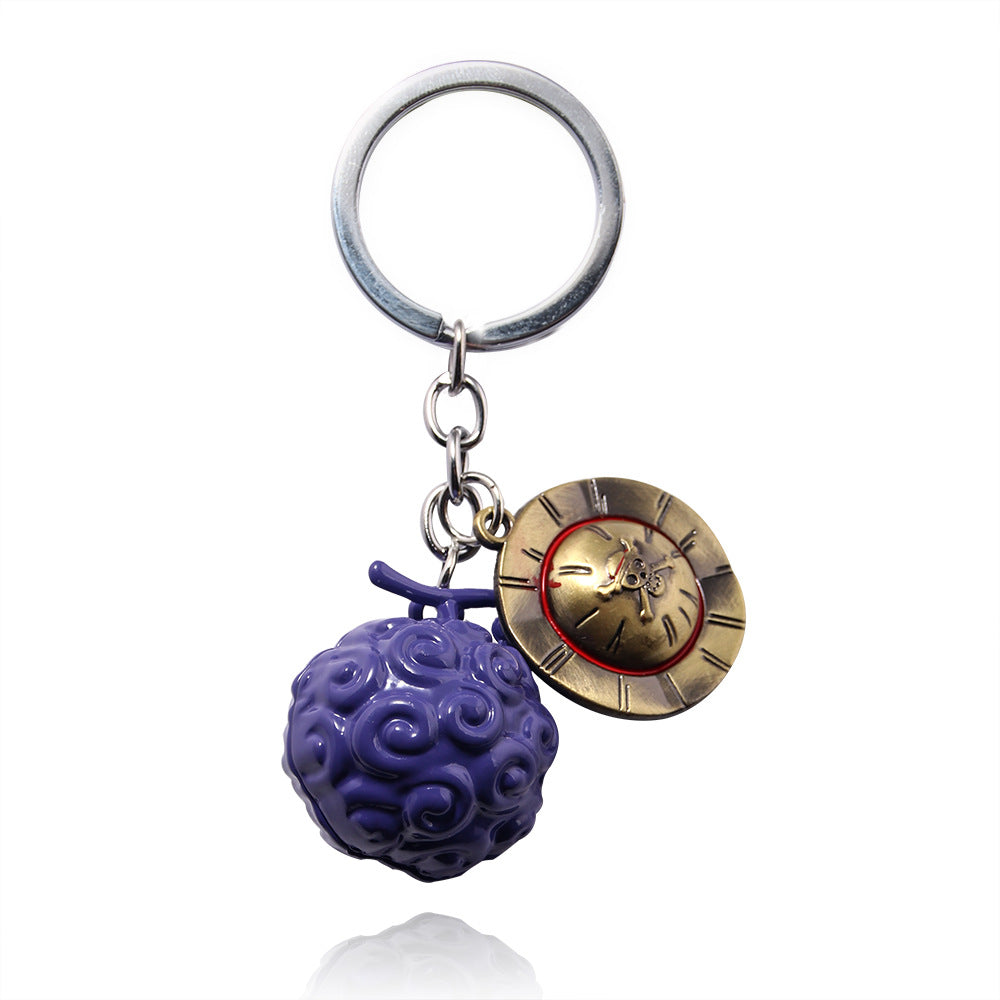 Wholesale Alloy Devil Fruit Pendant Keychain