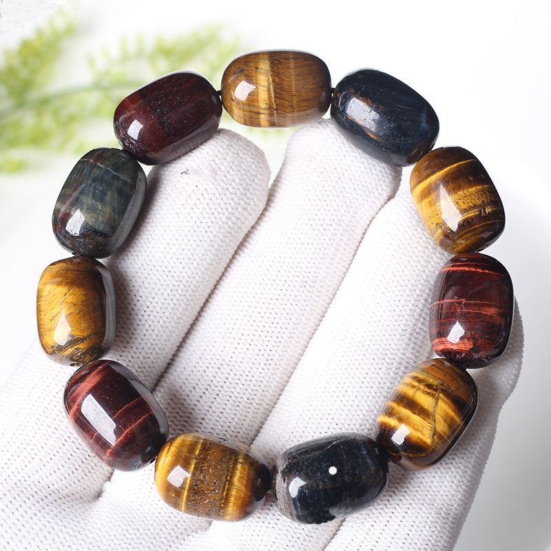 Wholesale Raw Ore Yellow Tiger Stone Bracelets