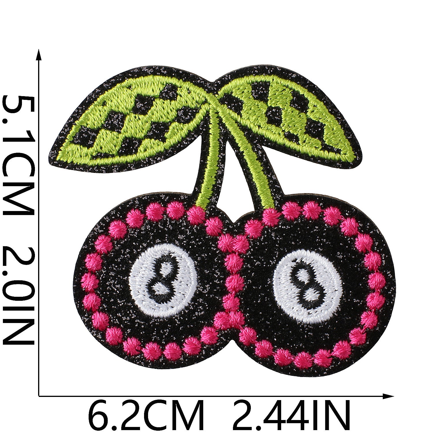 Wholesale Glitter Embroidered Fabric Patch Vintage American Retro Billiards Poker Cowboy Bow Flower Design For Clothing DIY Gift