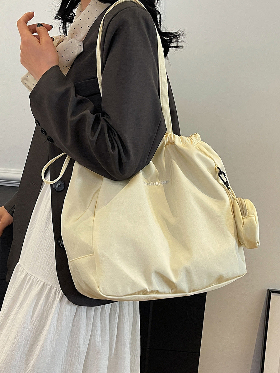 Wholesale Women's shoulder tote bag nylon handbag large capacity retro bag