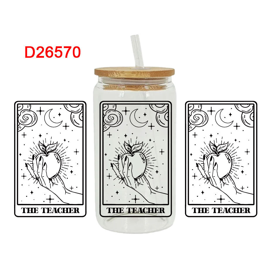 Wholesale Skeleton Bull 16oz Cup UV DTF Wraps