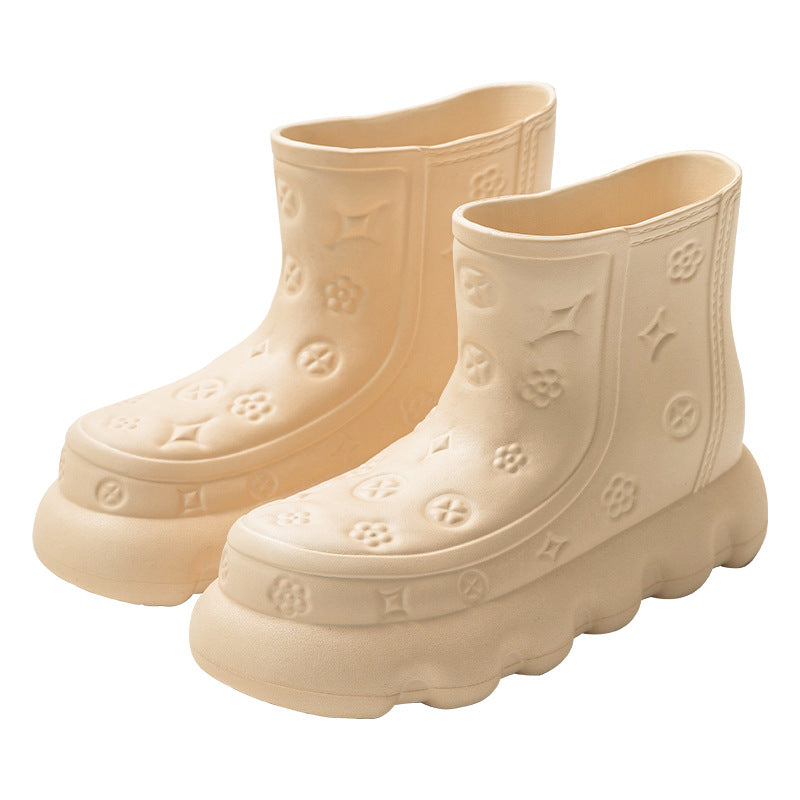 Wholesale of Thick Soled EVA Rain Shoes for External Wear