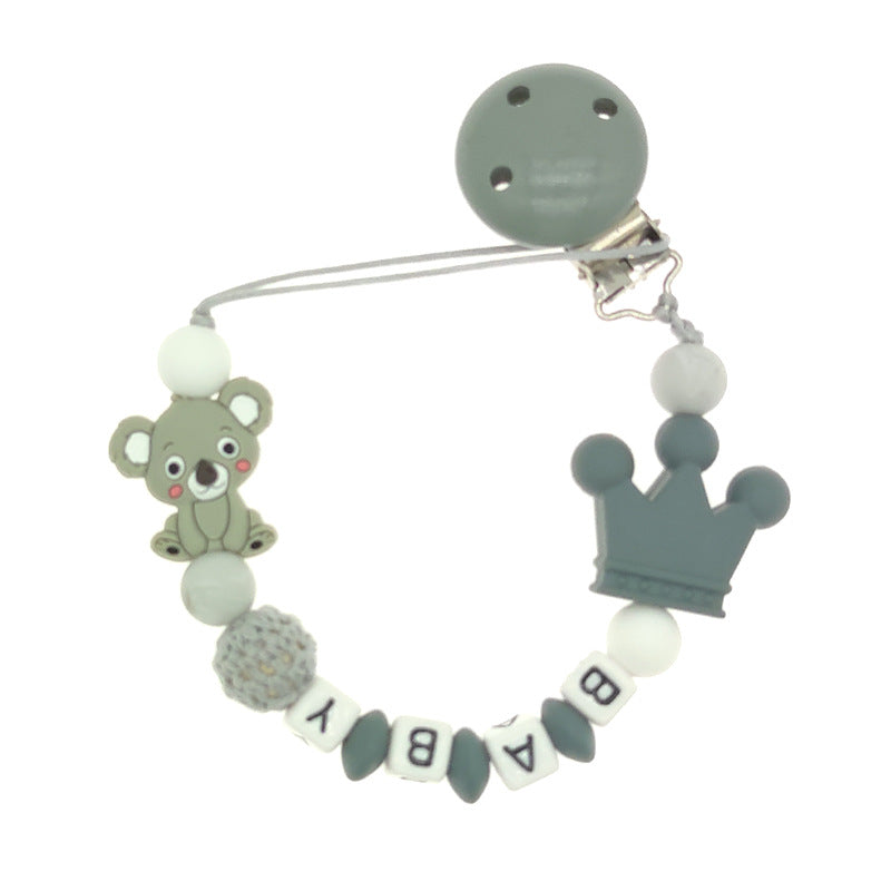 Wholesale 3PCS Silicone Pacifier Chain Anti-drop Chain Clip