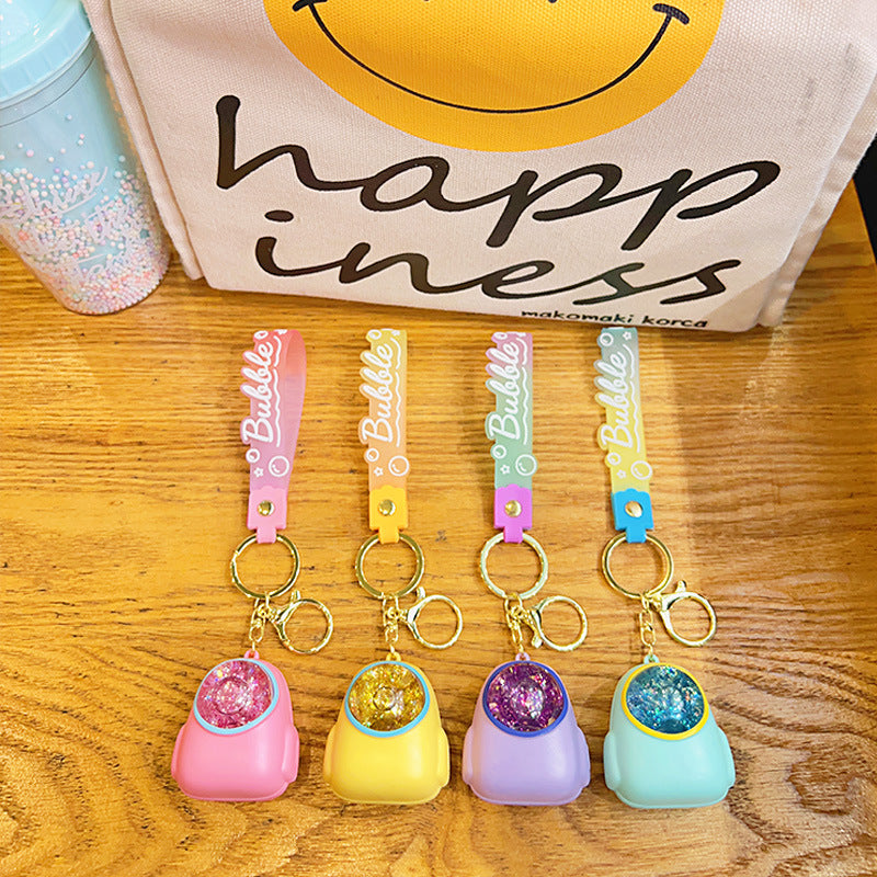 Wholesale Luminous Quicksand Acrylic Keychain