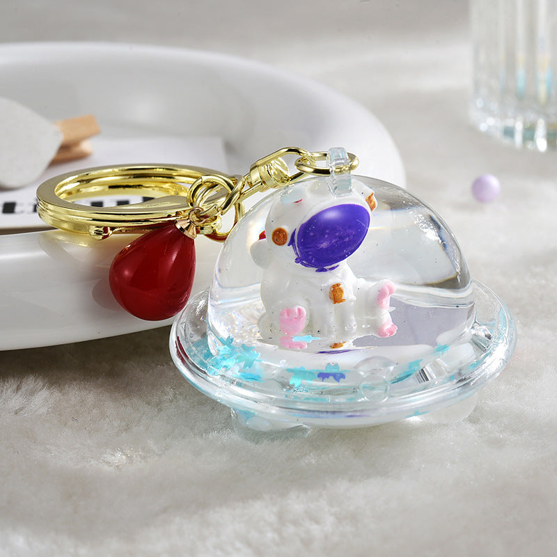 Spaceman de dibujos animados al por mayor en arenas acrílicas de pozos de aceite