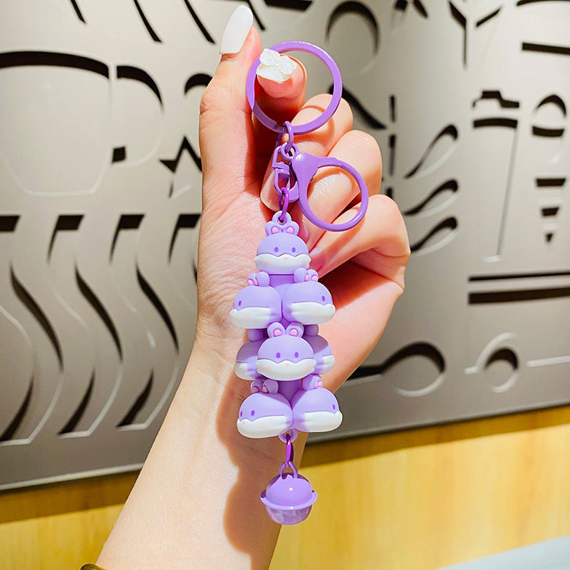 Wholesale Creative Cartoon Jenga Resin Keychain