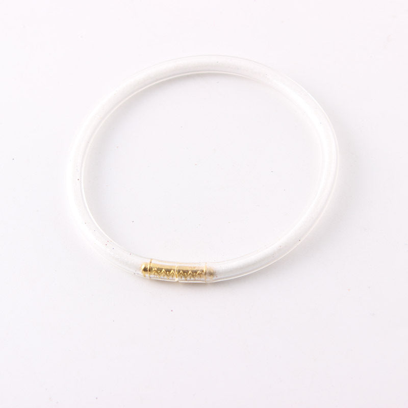 Wholesale  Gold Dust Single-layer Silicone Bracelet