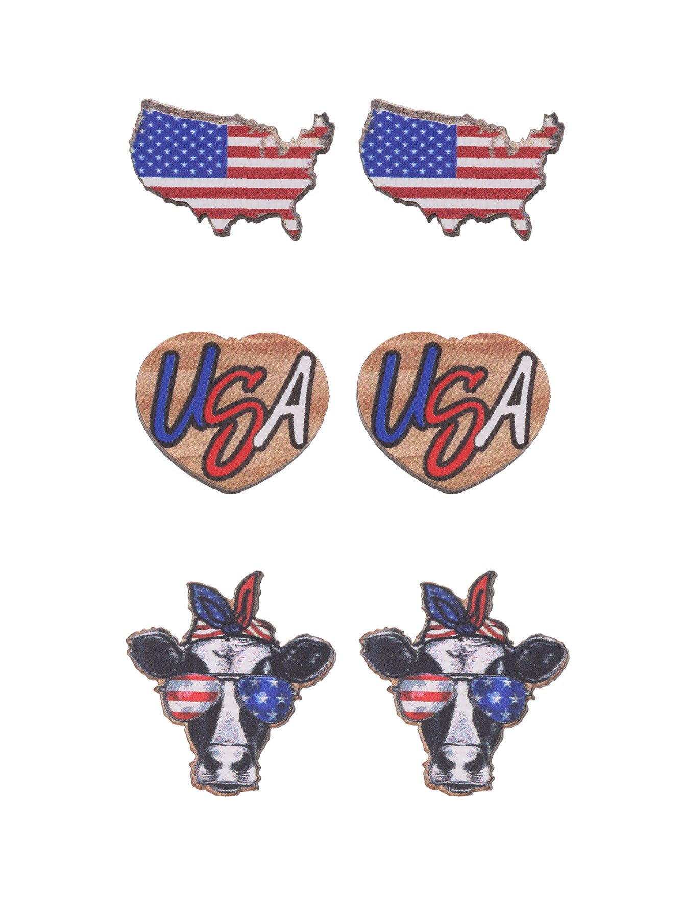 Wholesale Teacher's Day Cute Smiley Apple Drawing Board Wooden Earrings