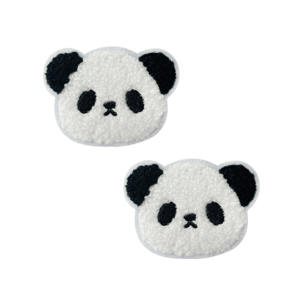 Wholesale Trendy Cartoon Panda Embroidered Patch With Iron On Backing For Coat Bag Home Decor Boutique Resale Accessory