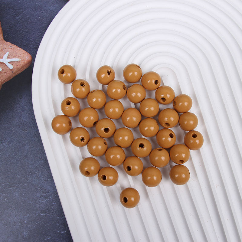 Wholesale 20pcs 16mm Leopard Pattern Wooden Bead Set