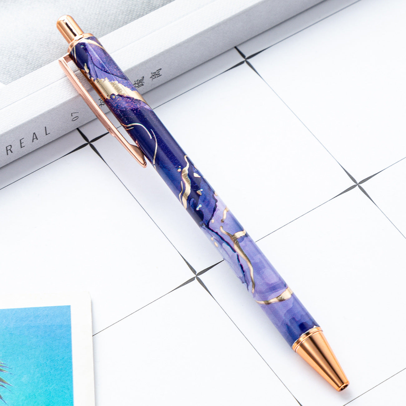 Wholesale New creative student cute printing pattern metal pen