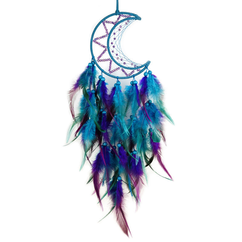 Wholesale Dream Catcher Pendant Diy Hand-woven Feather Decorations