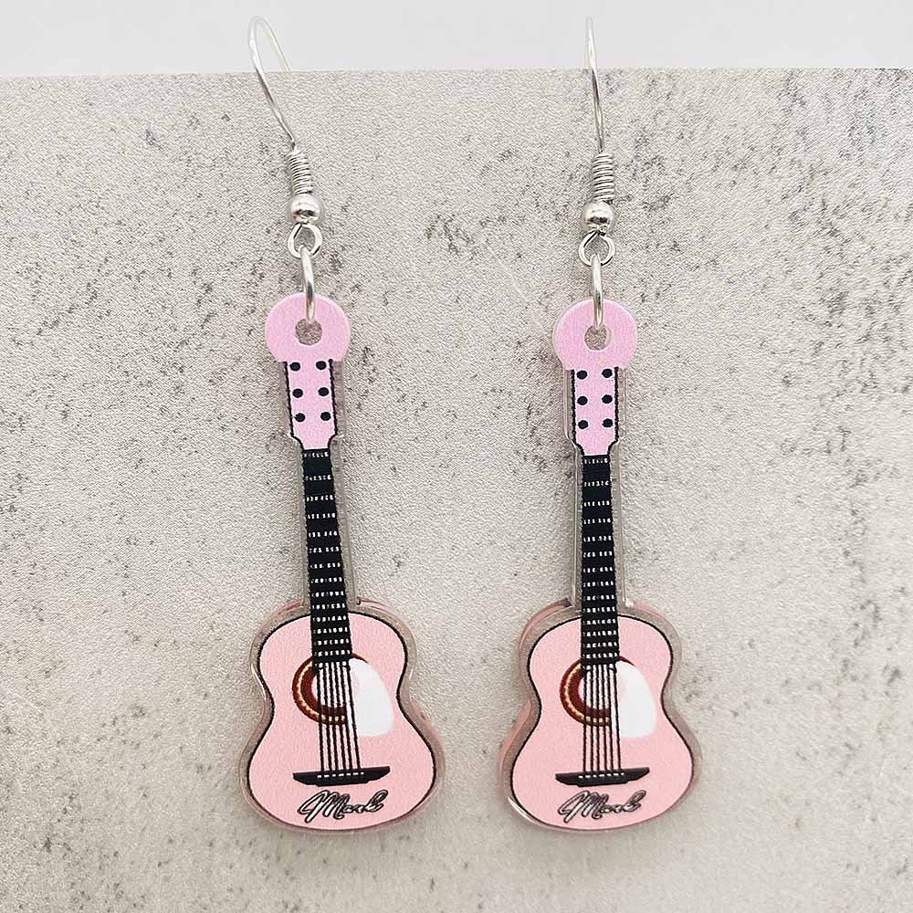 Wholesale Music Instruments Electronic Guitar Acrylic Earrings