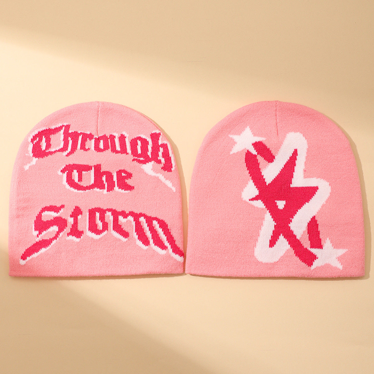 Wholesale Lightning Beanie Coldproof Knitted Hat Warm Jacquard Hat