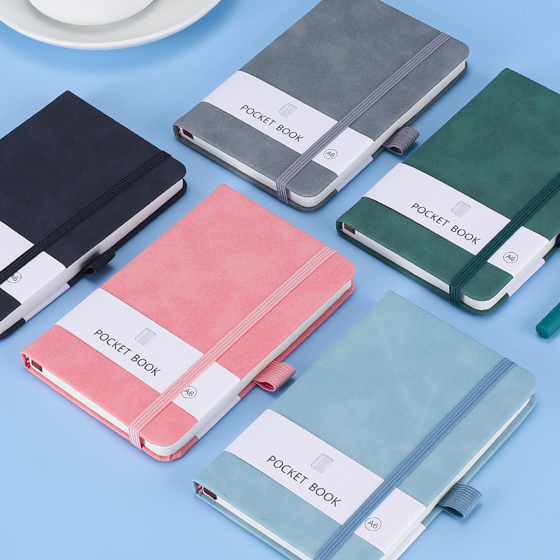 Wholesale A7 Mini PU Skin Strap Student Record NoteBook