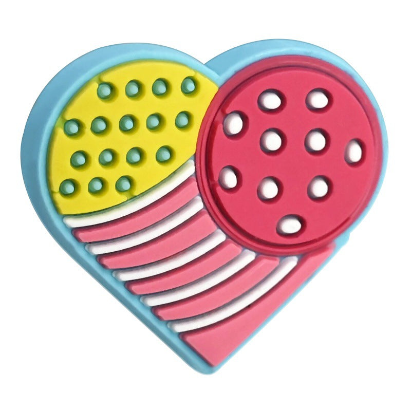Wholesale Random 100pcs pickleball sports series bead pen patch handmade DIY beads