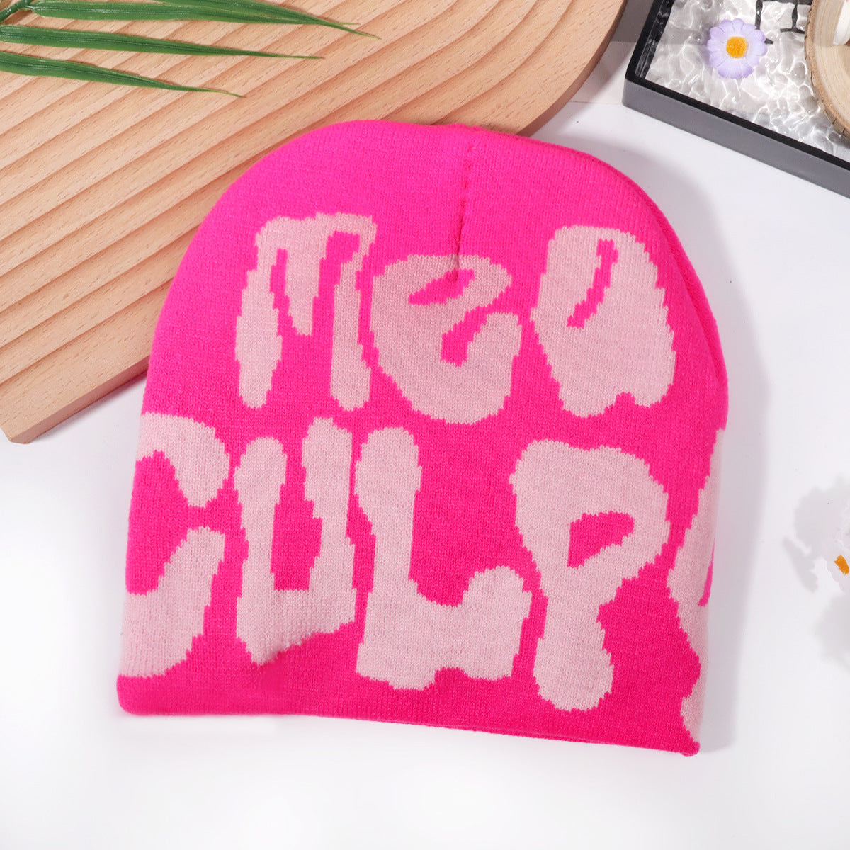 Wholesale Colorful letter jacquard knitted Winter Hat