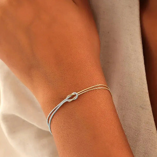 Wholesale New Knotted Couple Snake Bone Love Bracelet Brass Bracelet