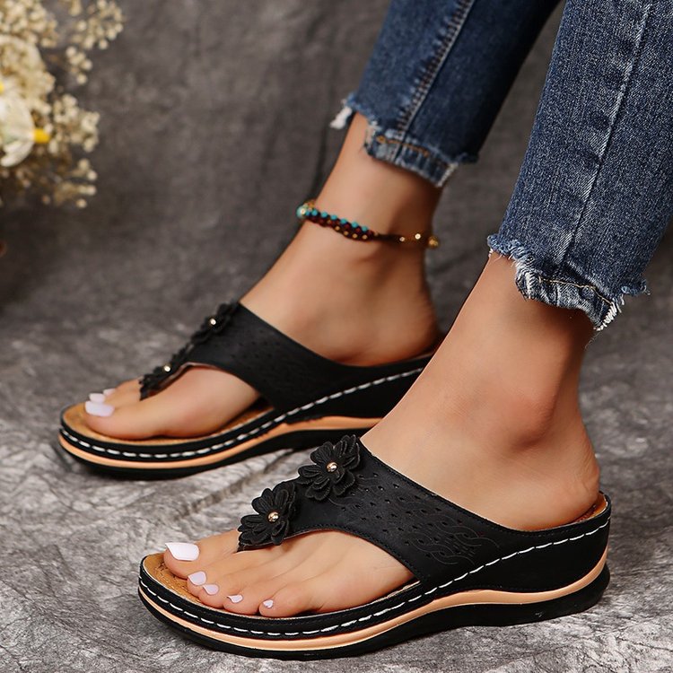 Wholesale Women's Sandals Comfortable Wedge Slip-resistant Casual Beach Shoes