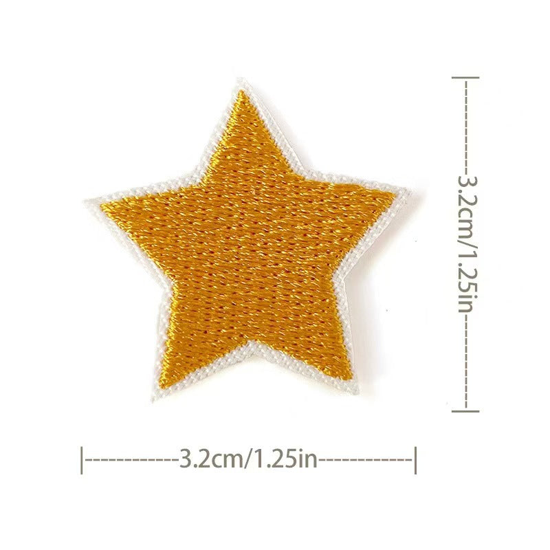 Wholesale Embroidered Star Patches 36 Pack Sew On Appliques For Clothing And Towels Fashion Accessory DIY Gift Resale