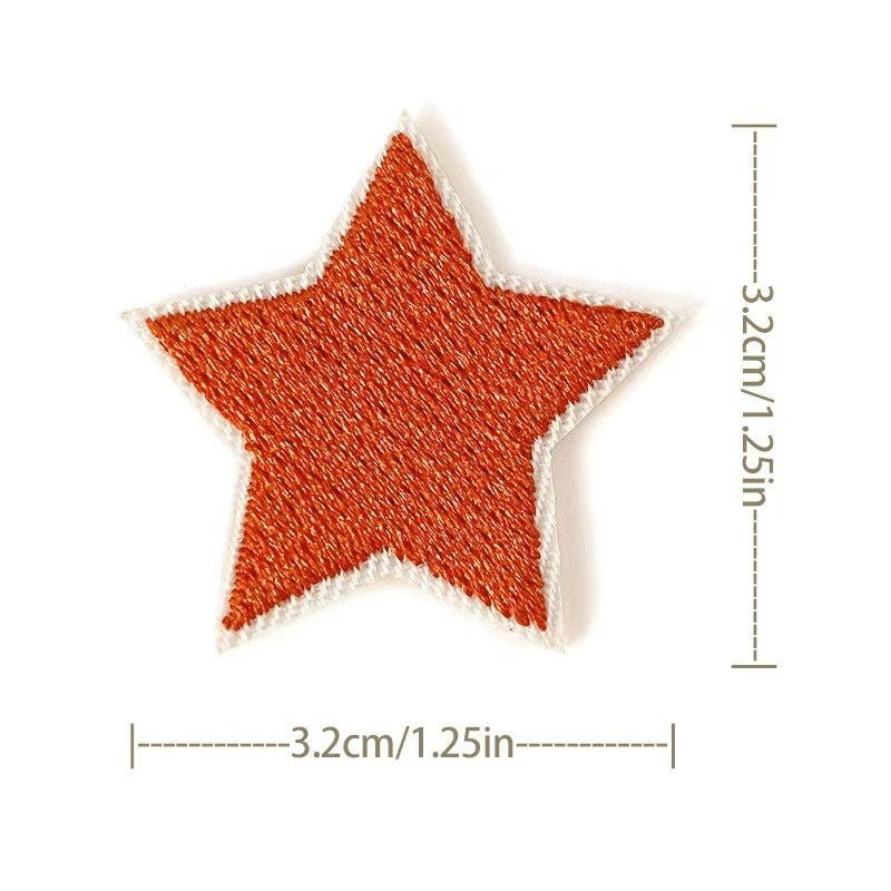 Wholesale Embroidered Star Patches 36 Pack Sew On Appliques For Clothing And Towels Fashion Accessory DIY Gift Resale