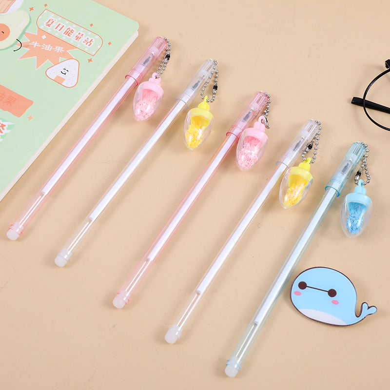 Pluma de gel colgante de rábano plástico al por mayor