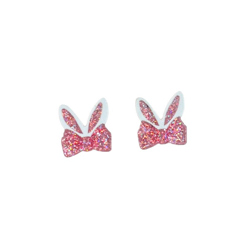 Wholesale  2pairs/pack  Cute and Fun Easter Bunny ears Paw Prints and Carrot Earrings
