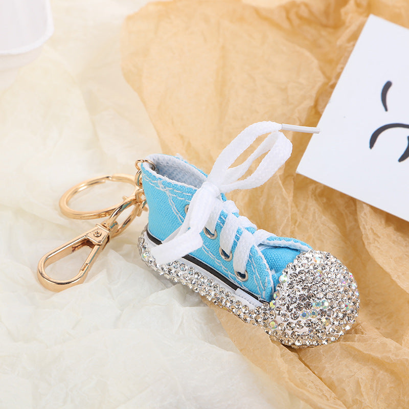 Wholesale Crystal Shoe Pendant Metal Car Key Pendant