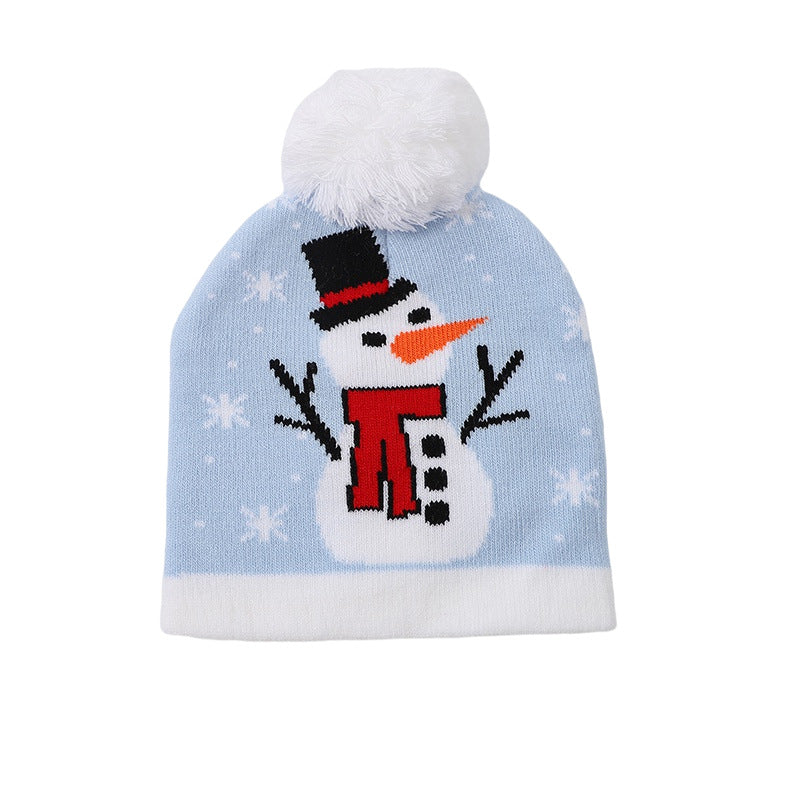 Wholesale Christmas Hats Children's Knitted Woolen Hats Colorful Knitted Hats Christmas Hats