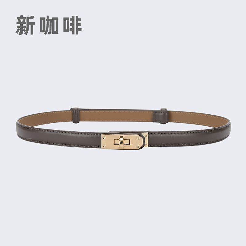 Wholesale women's thin belt skirt casual pants belt waist buckle belt