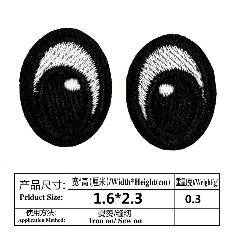 Wholesale Handmade Doll Eye Clothing Embroidery DIY Patches