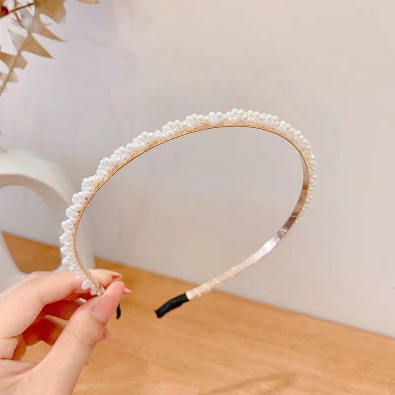 Wholesale Pearl Bow Braided Headband