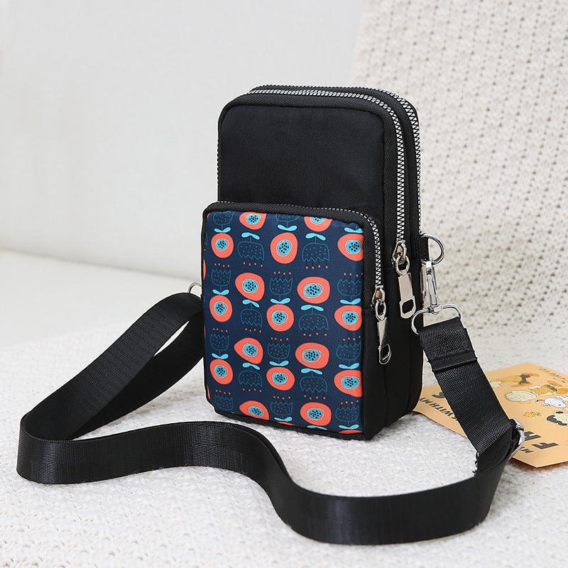 Wholesale Nylon Cell Phone Coin Purse National Style Diagonal Bag
