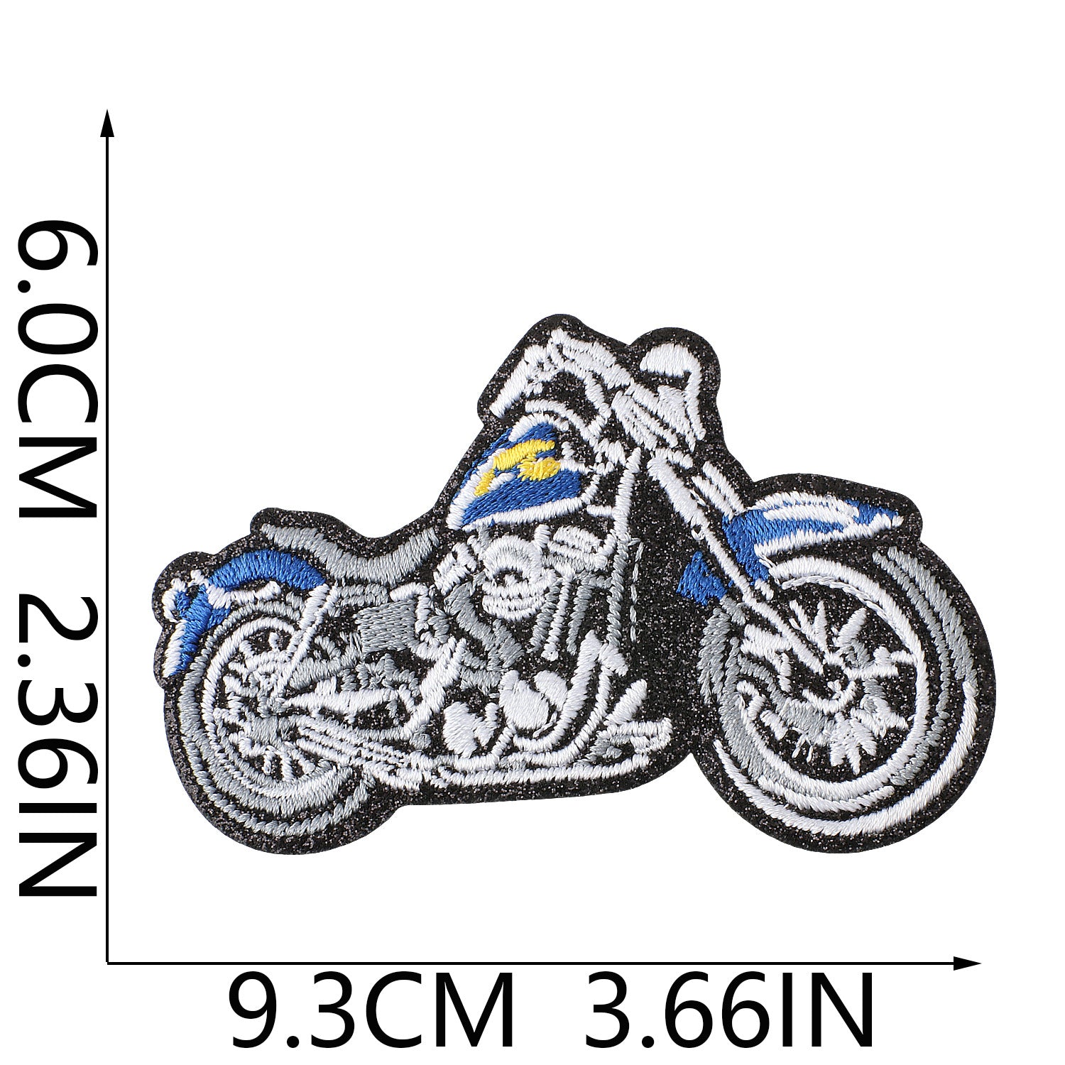 Wholesale Leather Skull  Embroidered Patch Iron On DIY Accessory For Clothing Backpack