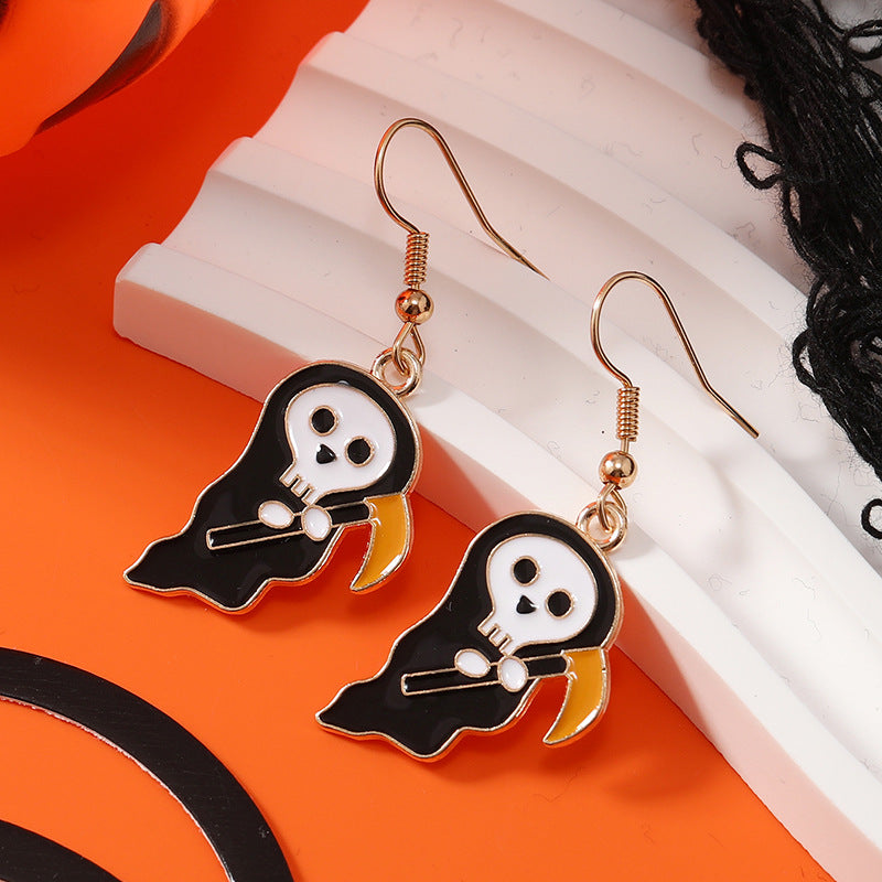 Wholesale Halloween Element Earrings Dark Punk Halloween Earrings