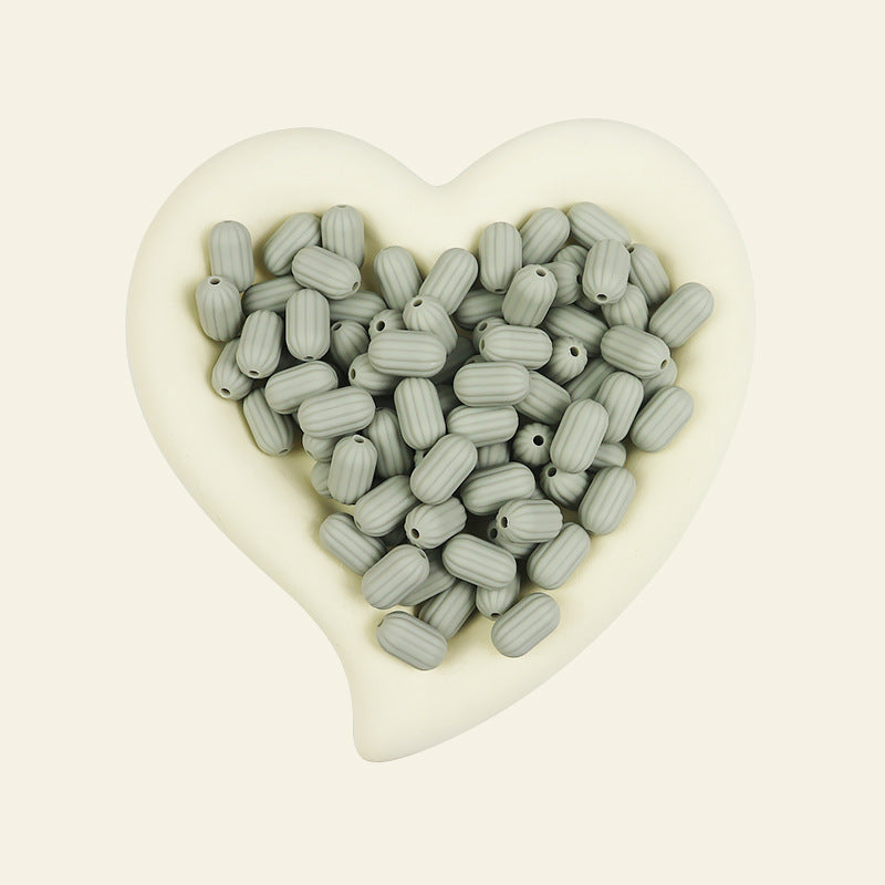 Wholesale 100pcs/pack Silicone Single Color Loose Bead DIY Bead Pen