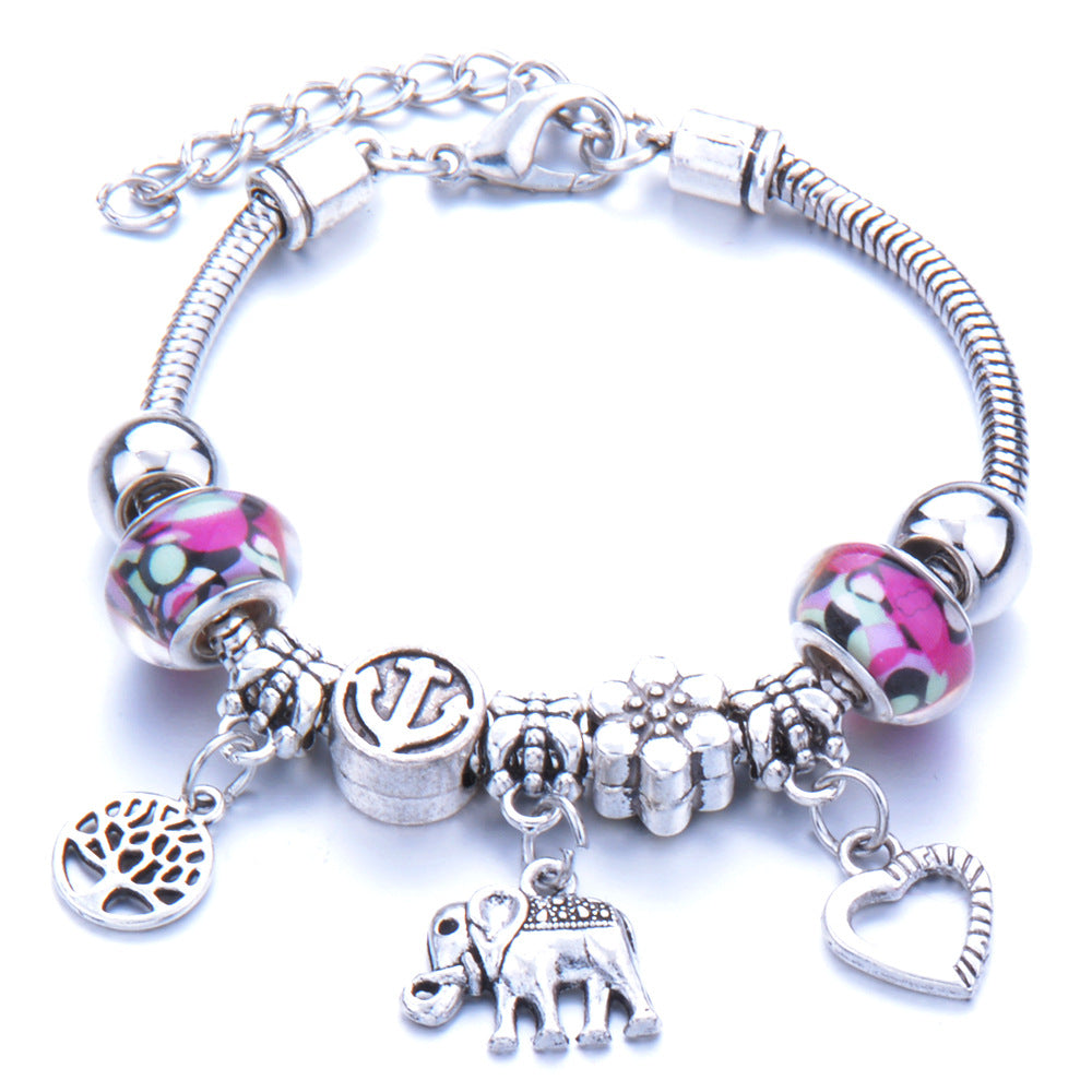 Wholesale Animal Shape Elastic Beaded Adjustable Size Bracelet