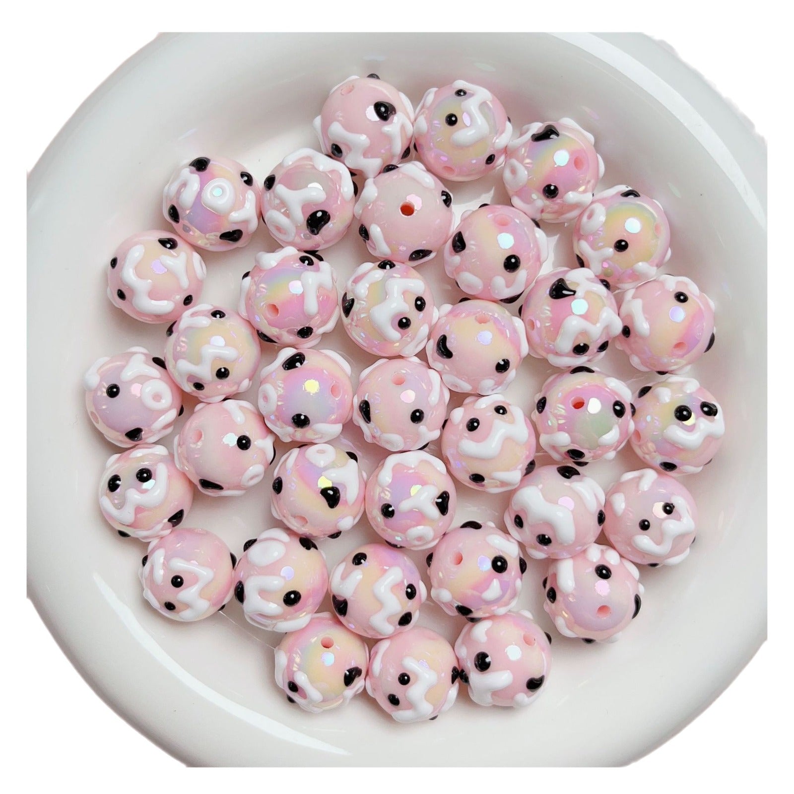 Wholesale Acrylic Hand Painted Cartoon Diy Beads