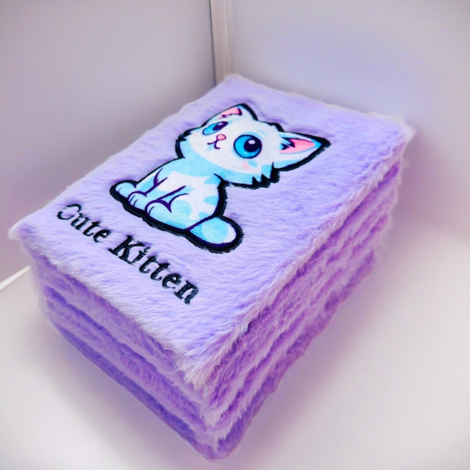 Wholesale Cute Cartoon Embroidered Plush Loose-leaf Notebook OLY Exclusive