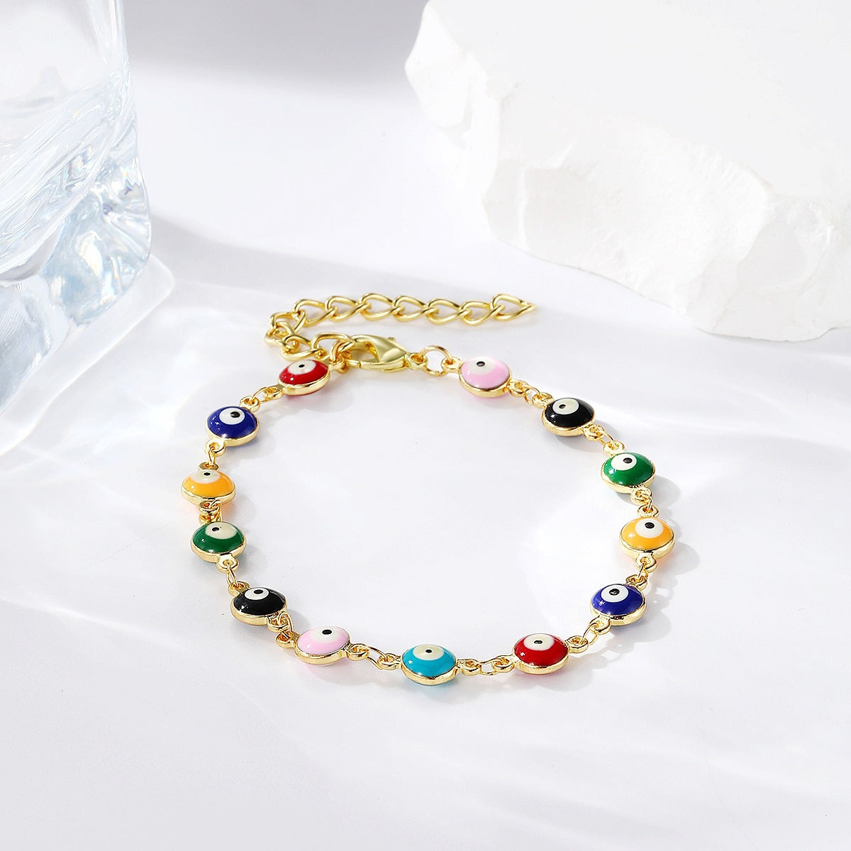 Wholesale  Adjustable Pull  Demon Eye Alloy Bracelet