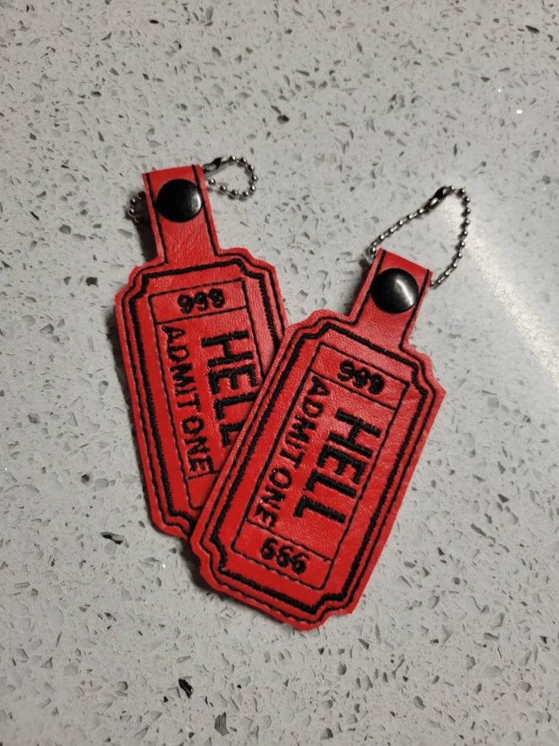 Wholesale Leather Tag Keychain