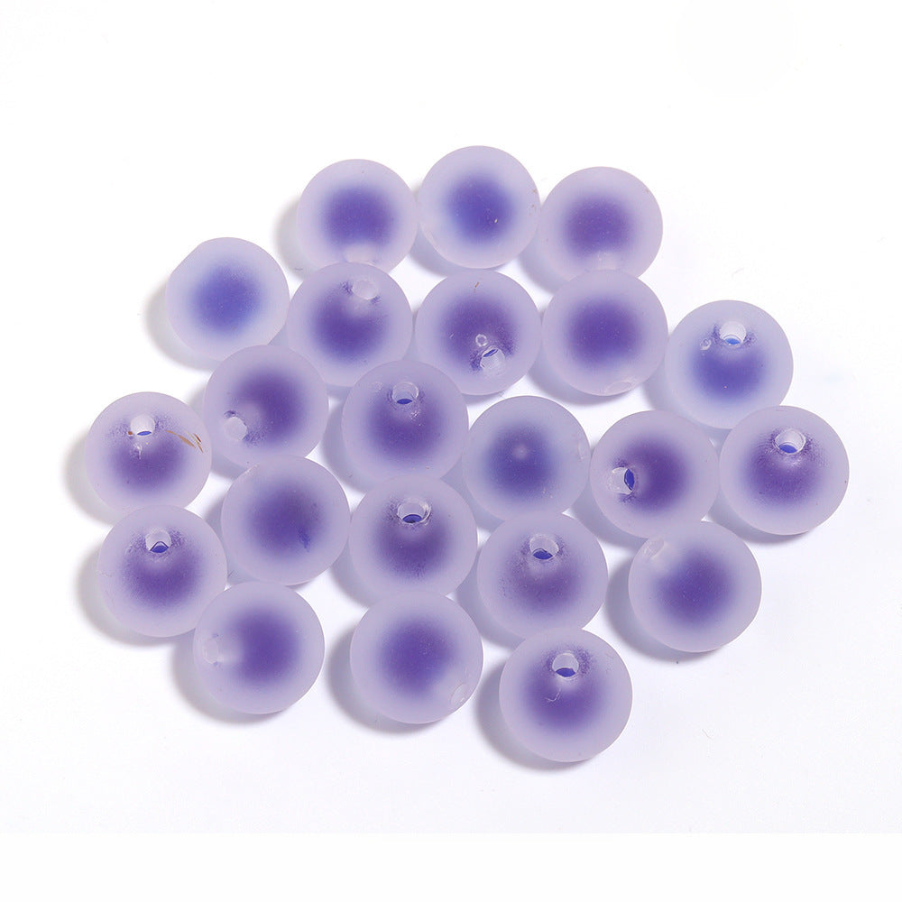Wholesale 200pcs 16mm colored frosted acrylic beads